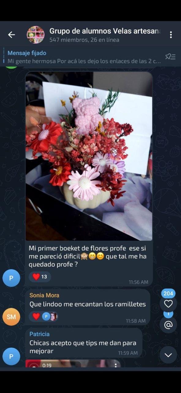 Trabajo de alumna: velas artesanales